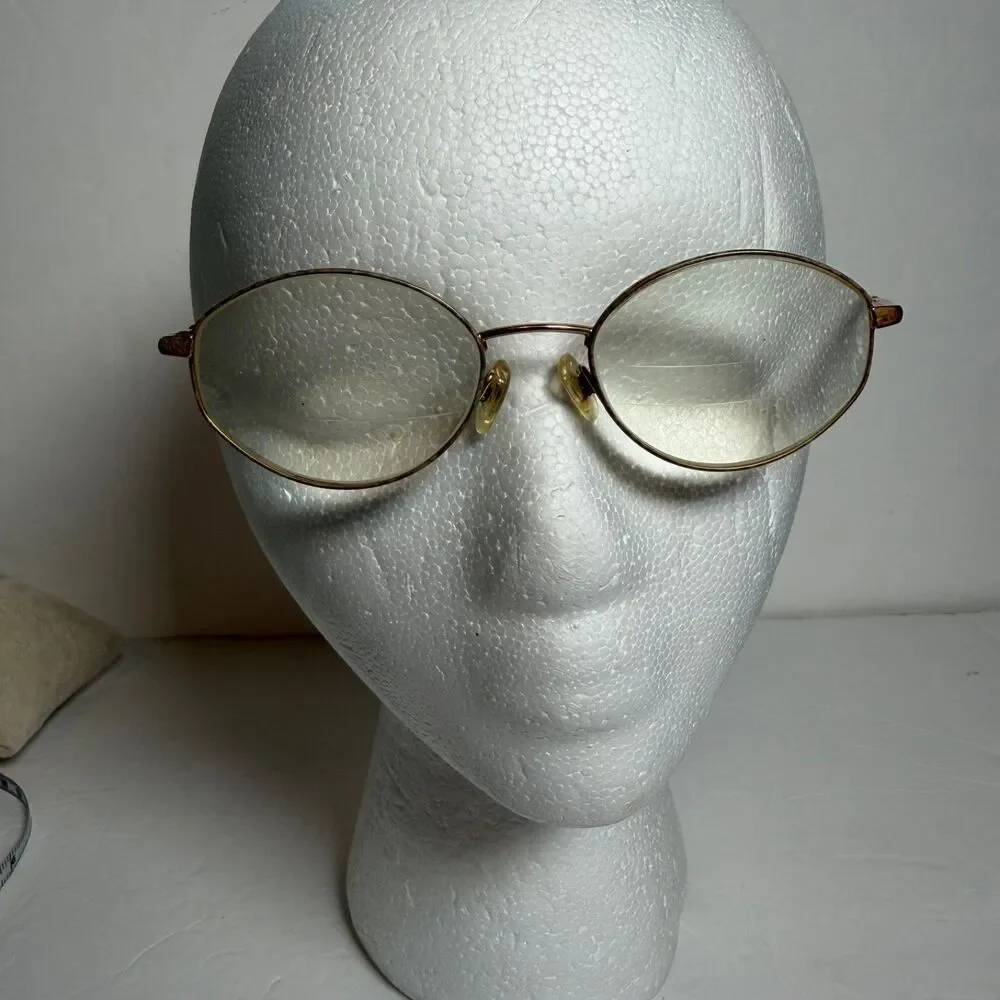 Vintage Safilo Emozioni 4238 WL47 Eyeglass Frames 51-18-130 Gold Tortoise Italy